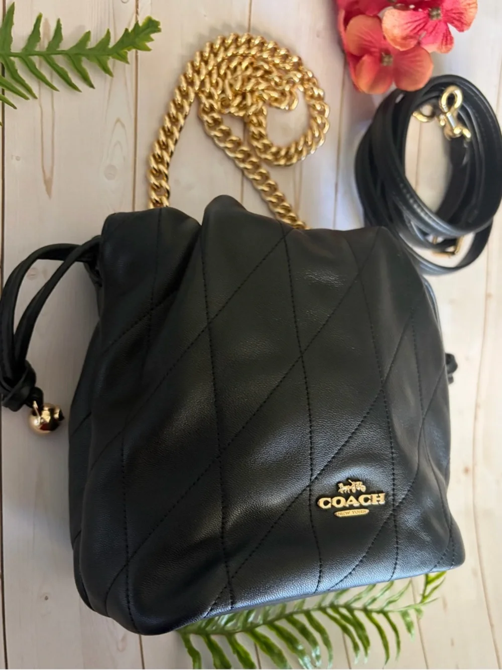 COACH Faye Mini Drawstring Bag - Picture 4 of 11